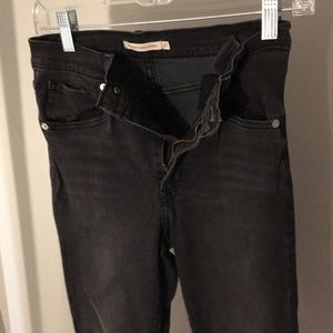 Levi Mile High Super Skinny black Jeans size 27